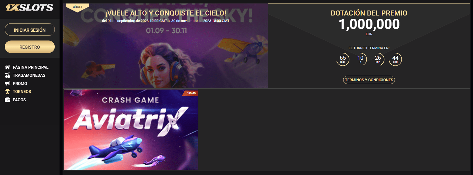 Torneos en 1xSlots casino