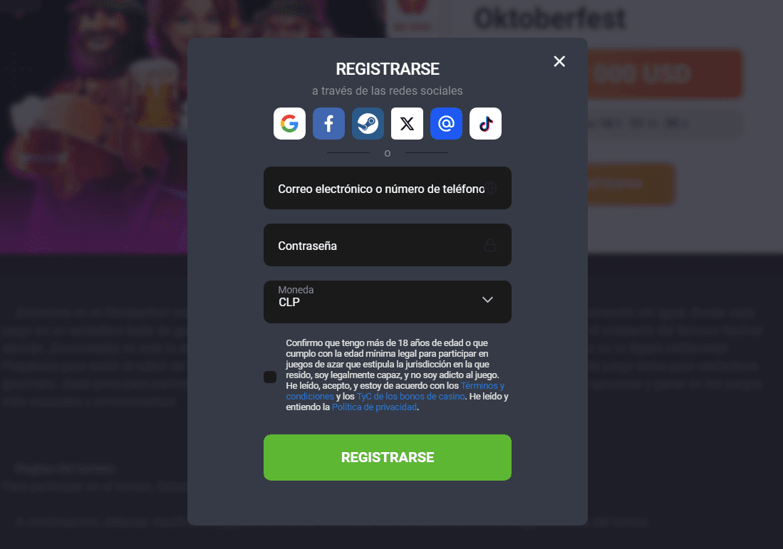 Inscripci&oacute;n en GGBet casino