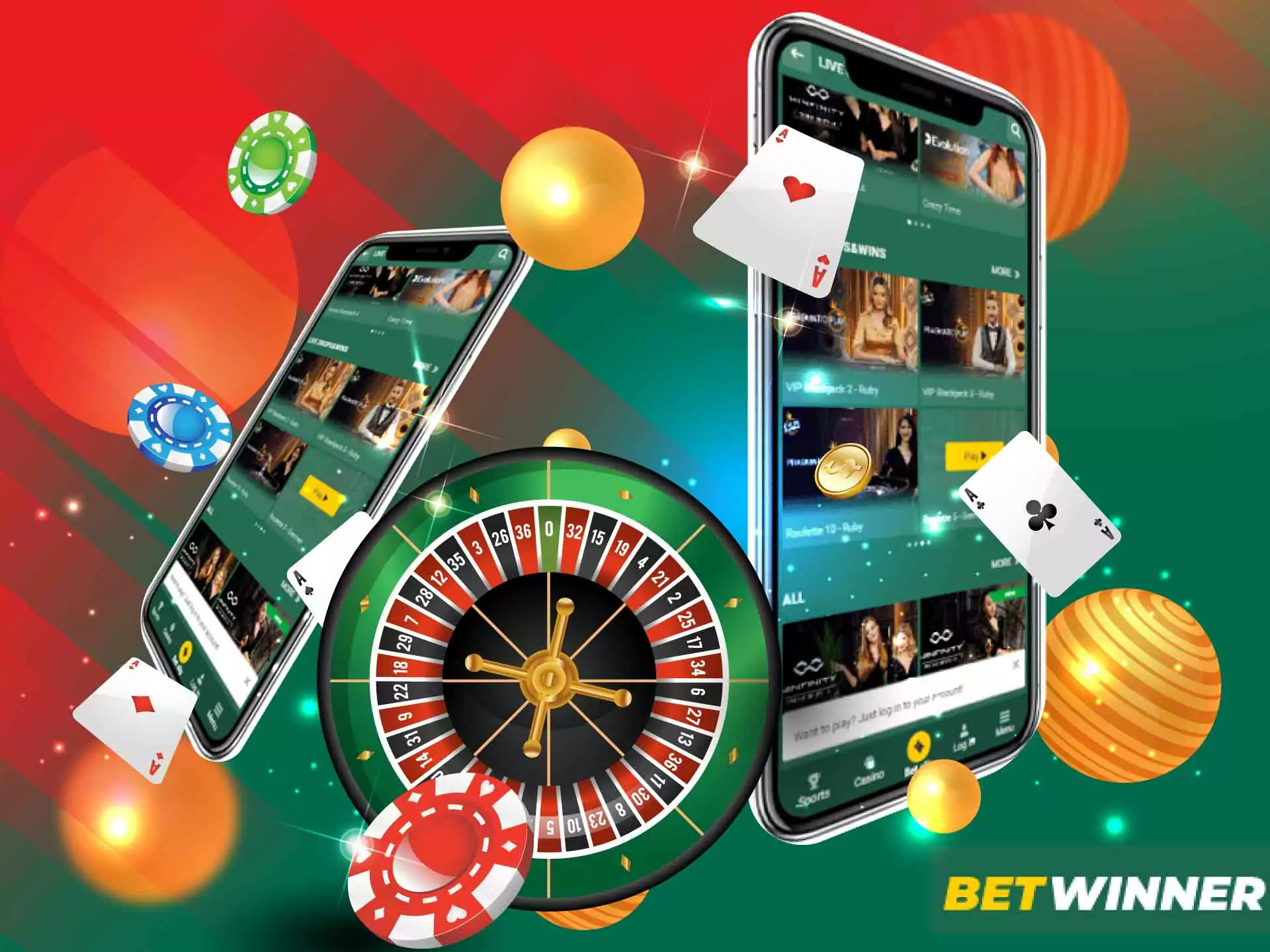 Aplicaci&oacute;n m&oacute;vil de Betwinner casino