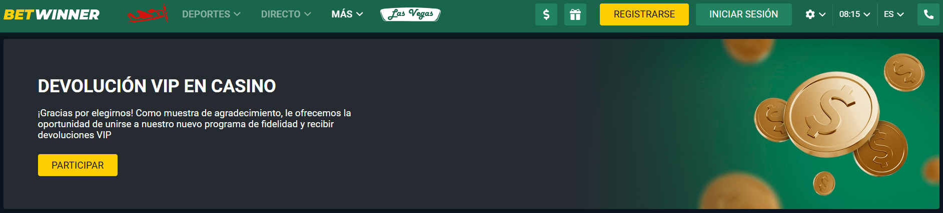 Programa VIP de Betwinner casino