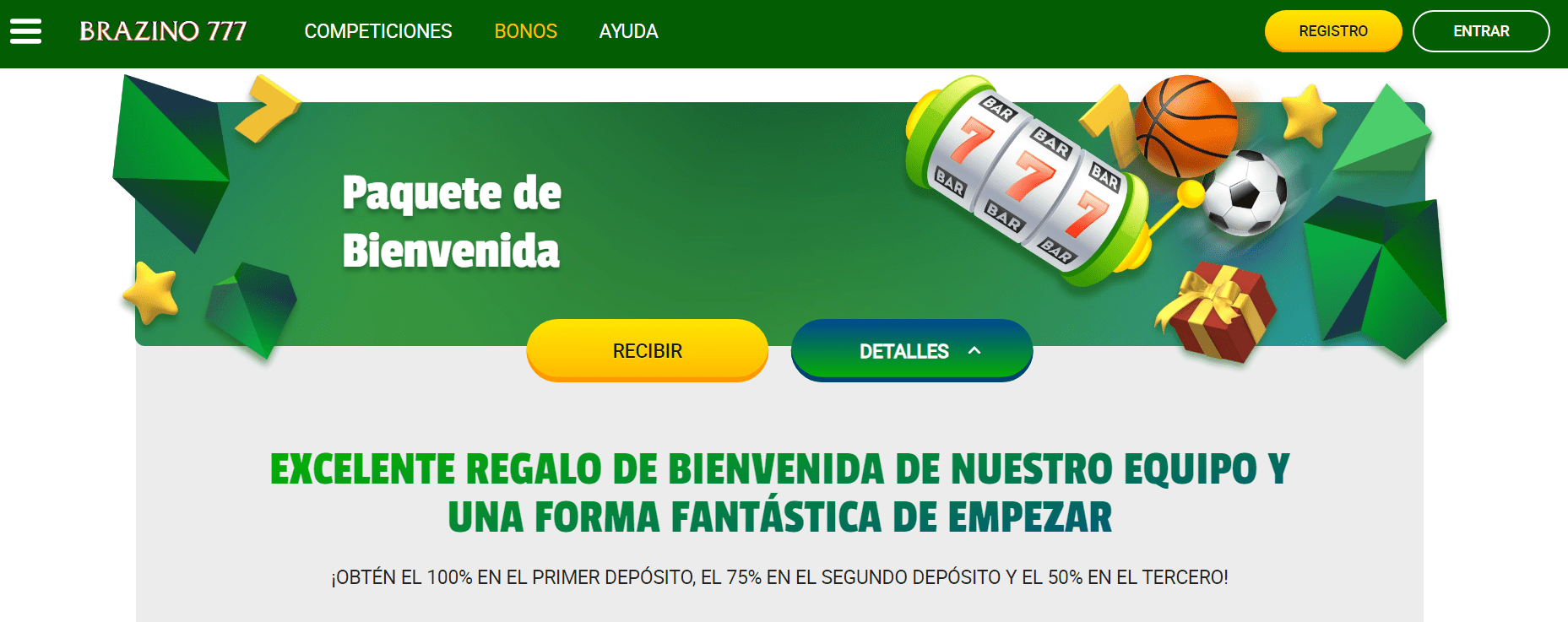 Brazino777 casino bono de bienvenida