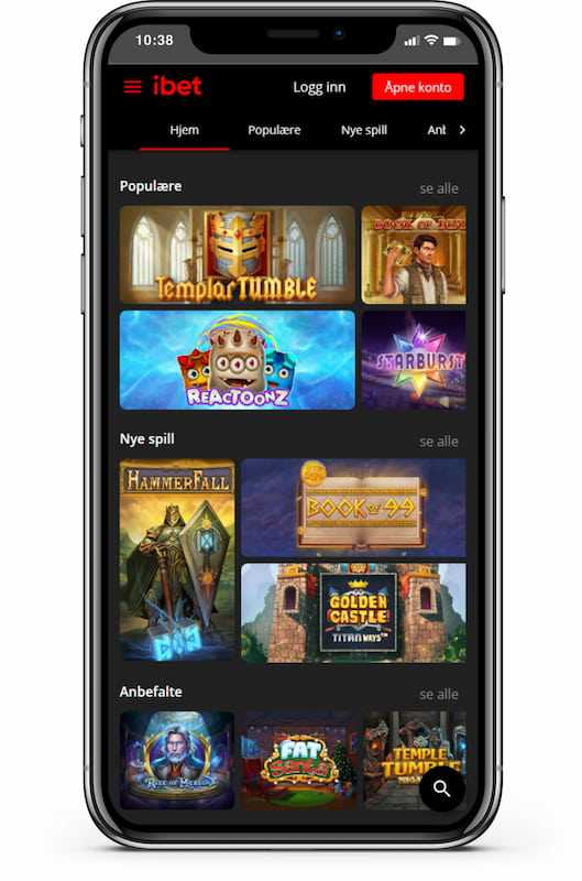 Aplicaci&oacute;n m&oacute;vil del casino iBet