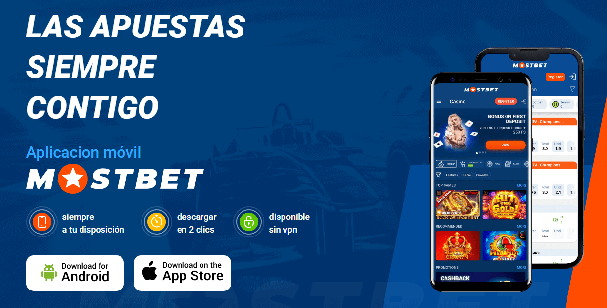 Aplicación móvil del casino Mostbet