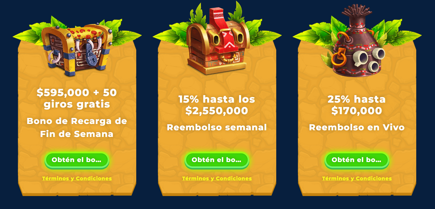 Promociones y bonos de Wazamba casino