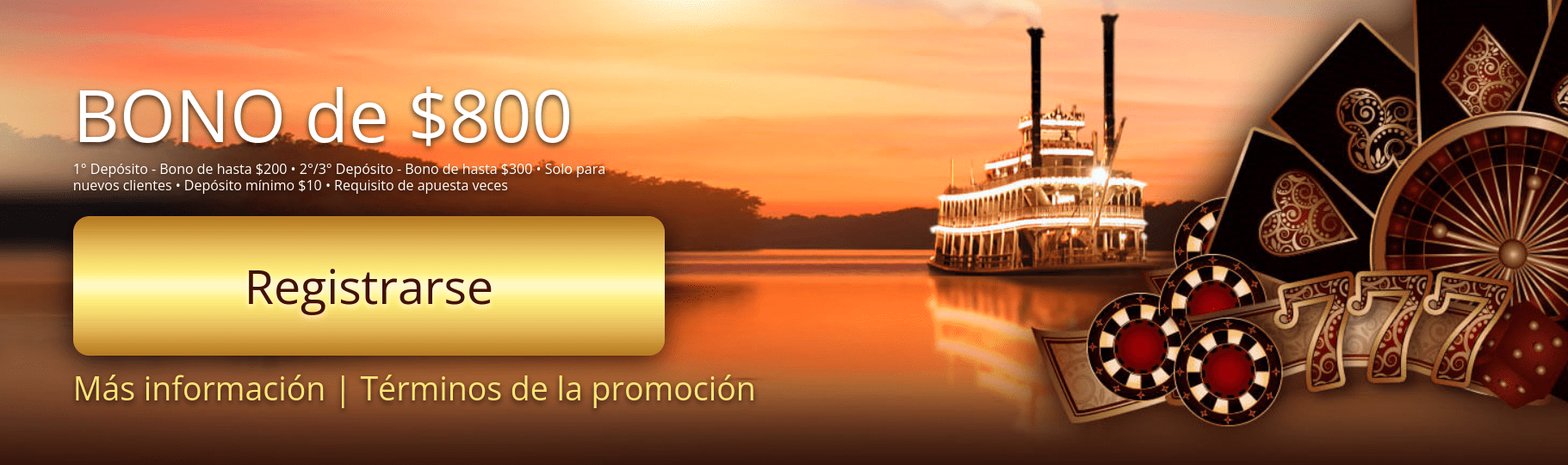 Bono de 800$ en River Belle