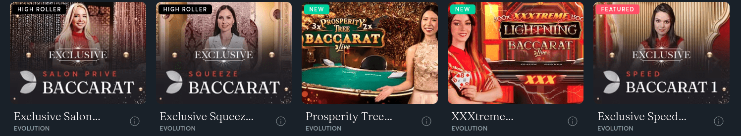 Sportsbet con baccarat