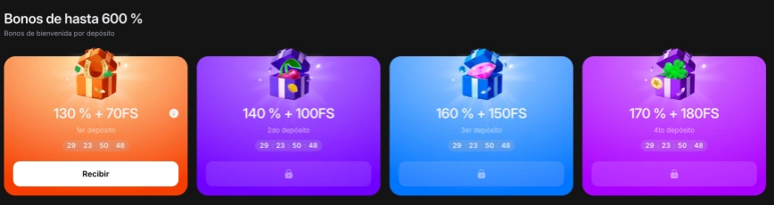 Bonos de 1Win casino