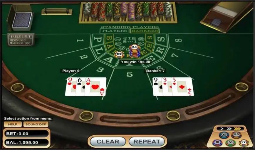 Jugar al baccarat