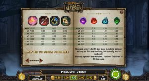 S&iacute;mbolos en Tome of Madness