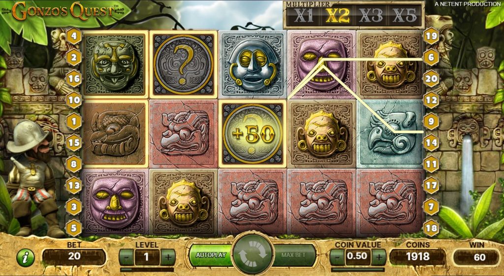 Como jugar en Gonzo's Quest