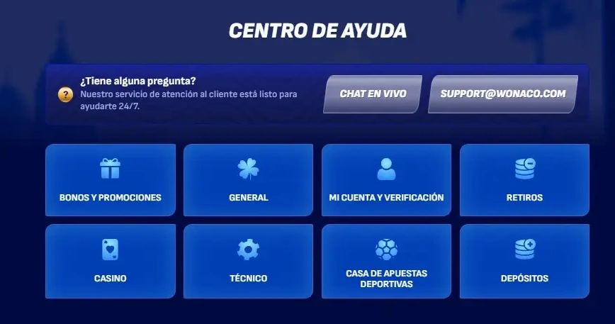 Atenci&oacute;n al cliente en Wonaco