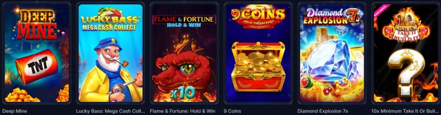 Cazeus Casino juegos